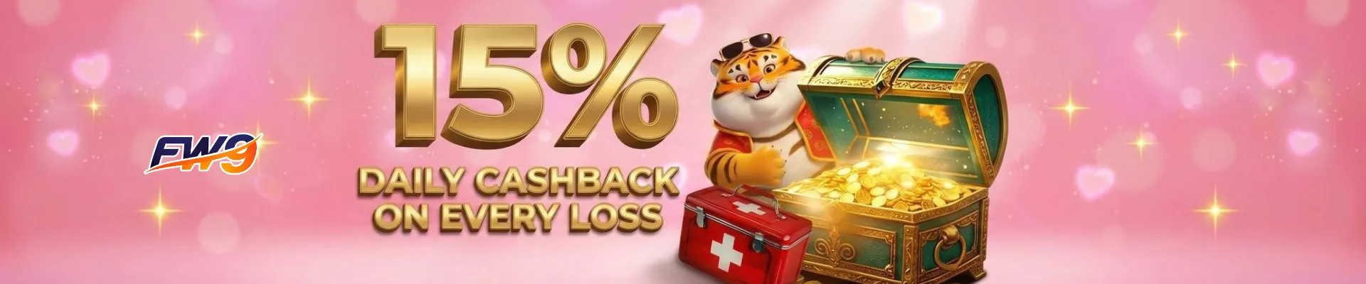 FW9Ph 15% Daily Cashback on Every Loss
